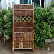 Zizhu branch fence durable natural Purple Bamboo Bamboo Bamboo whole bamboo hand fence garden decoration partition anti-corrosion and mildew