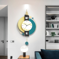 Nordic fashion living room wall clock creative simple modern home atmosphere watch net red wall decoration hanging watch mute