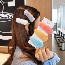 Simple Joker plush BB clip Korean version of Bangar clip side hairclip sweet back head broken hair card headwear hair accessories