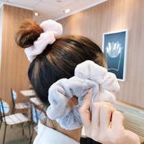 Net red headdress plush coliform Hairband Korea sweet simple fat sausage hair rope tie hair tie head rope hair accessories