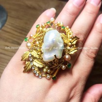 Artist Jewelry Natural Baroque Pearl Heavy Industry Ring 3960 Deposit 3000