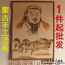 Mongolian felt painted as jiath sweat like hanging felt paintings bronzed and handicraft sheep felt painting drawing room decoration painting multiple