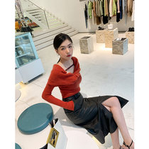 9.09 Autumn New Product|Pure Desire Style Small Swing Collar_Desire Top