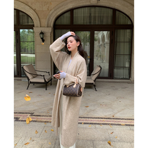9.09 New Autumn Clothing|Lazy Weekend_ Thickened Alpaca Lazy Temperament Knitted Coat Long Coat