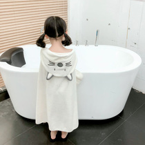 Childrens bath towel cloak Cape cartoon bathrobe water quick-drying big baby bath ins baby cloak bath bath towel