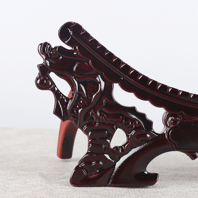 Ceramic decoration plate, double tap stents high - grade decoration plate bracket wooden base