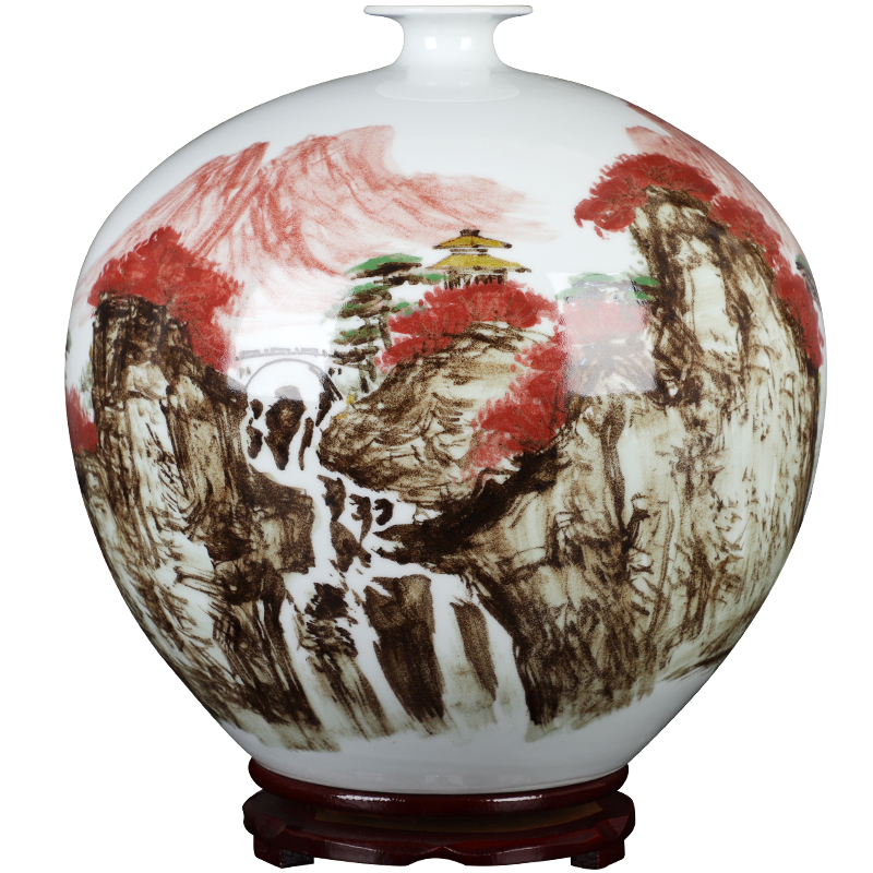 Chinese ceramics glair craft vase famous works in the home club mesa adornment furnishing articles