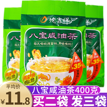 Halal Defuxiang Baobao Salted Camellia oleifera 400g bags Shaanxi specialty nutritious breakfast Camellia Fried Noodles instant drink ready to eat