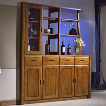 Solid Wood Hall Cabinet Chinese modern double-sided porch Hall Cabinet shoe cabinet wine cabinet decoration cabinet living room door partition cabinet