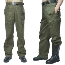 Ares army green loose pants cotton sweat-absorbing multi-pocket training pants 101 Airborne Division mens and womens four seasons pants