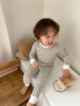 Zoebaby Korean childrens clothing men and womens treasure soft comfortable cute small red heart living clothing 19 autumn ins