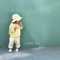 Zoebby South Korean boy dress male and female baby soft Mianins small net red with long sleeves T-shirt spring autumn