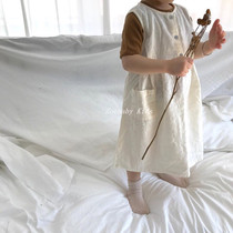 Zoebby South Korean childrens clothing baby girl light and breathable sleeveless high waist doll skirt spring and summer wins