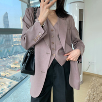 Rest independent design blogger love day imported suit vest wear two-piece set early spring women