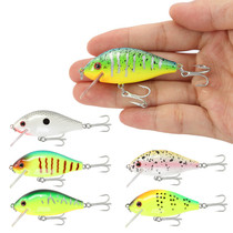 Little fat Luya bait crank fake bait fishing horse mouth white bar meal 5 5cm 5 9g rock Luya bait CB109