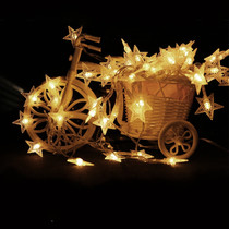 OUTDOOR WATERPROOF USB BATTERY REMOTE CONTROL STRING LIGHT TENT CHRISTMAS CELEBRATION DECORATIVE LIGHTS STRING LED SMALL COLORFUL LIGHTS FULL OF STARS