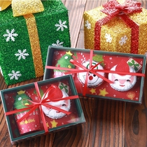 Christmas Gifts GIFT CAKE TOWEL GIFT BOX SANTA PAPARAZZI CUTE CARTOON LITTLE SQUARE TOWELS CREATIVE GIFT