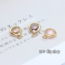 DIY ornament Material Jewelry Matching Decoration With Glass Water Drill Color Pendant