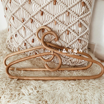 Small forest rattan cocoa retro rattan hanger Natural rattan handmade bed and breakfast home childrens room decoration hanger