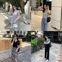 Mrs. Sakura light luxury goods with wool soft and comfortable short sleeves thin slim knitted cardigan top female summer