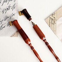 Clothing English calligraphy can store the inserted inner core of the pen tip hollow dip