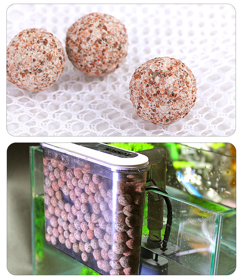 亚峰鱼缸过滤材料水族箱养鱼用品滤材石英球生化球陶瓷环细菌球环