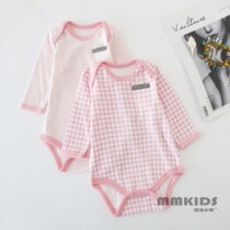 Magic little meow newborn baby bag hip climbing suit one-piece pajamas male and female baby long sleeve cotton pullover triangle ha