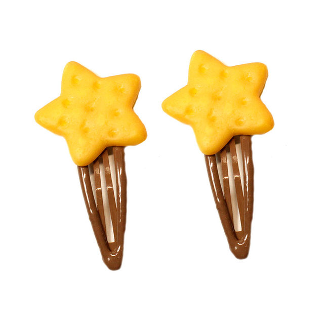 star biscuit hairpin ຂ້າງ clip ສາວ bangs clip soft girl bb clip ins internet celebrity cute hairpin hair accessories