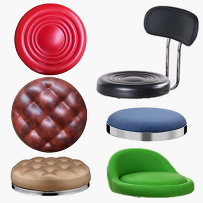 Beauty salon round stool noodle bar chair surface bar stool PU leather sea cotton seat cushion soft surface lift chair accessories stool surface