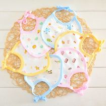 Baby saliva pocket Rice pocket 0-1 year old baby cotton bib Small bib lacing newborn baby saliva towel strip