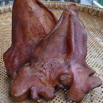 Firewood smoked bacon pork ear tea shell smoked Wah products Hunan farmhouse homemade 500g