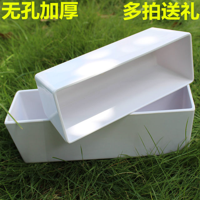 Rectangular non-porous plastic flower pot melamine flower pot succulent gardening small plant pot pot assembly home Rectangular non-porous plastic flower pot melamine flower pot succulent gardening small plant pot pot assembly home