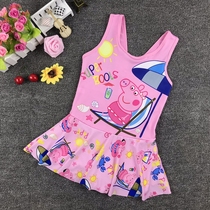 Childrens swimsuit Girl one-piece medium and large childrens swimming trunks Girls swimwear Princess skirt child female baby swimsuit