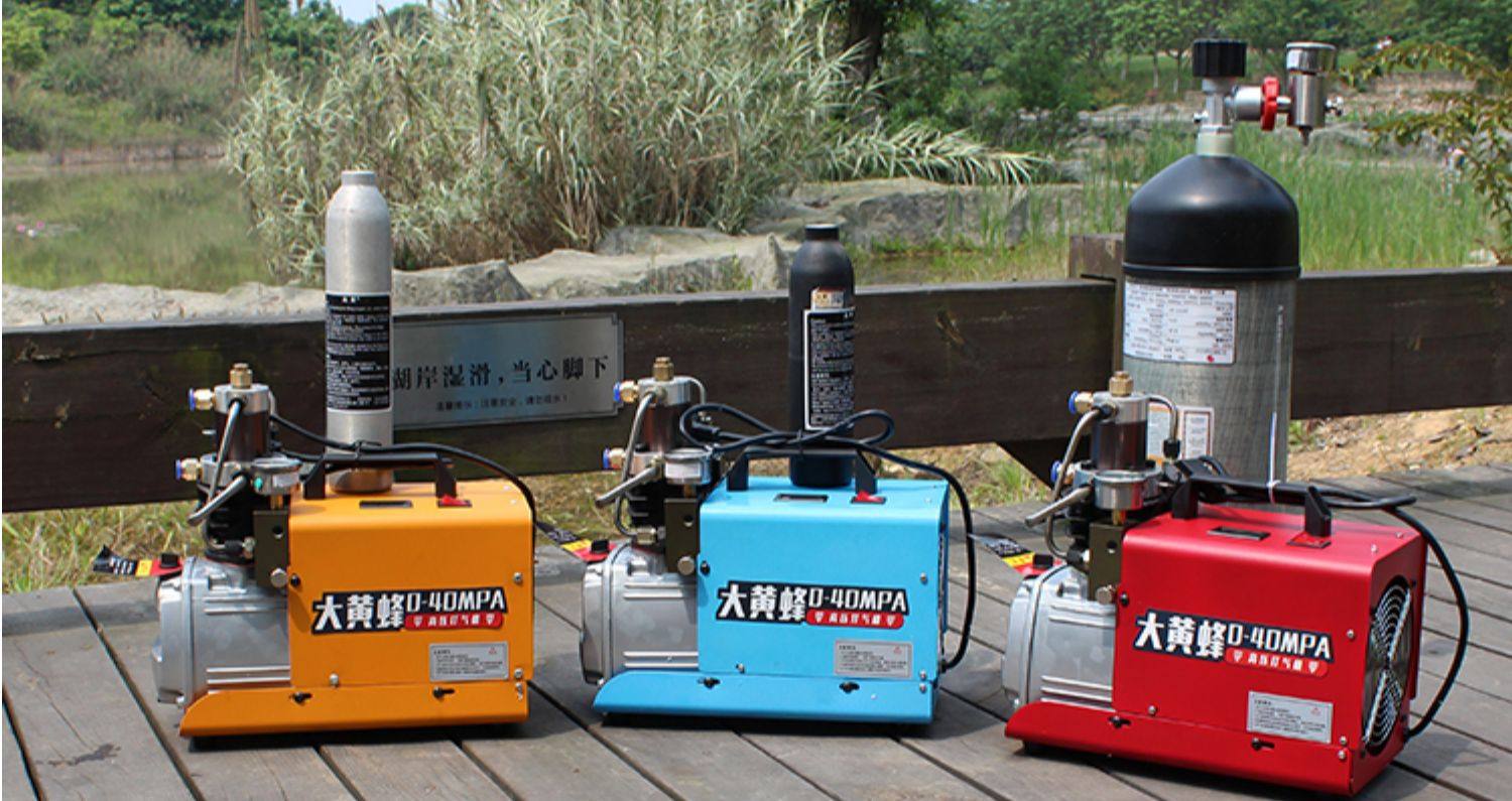 大黄蜂高压打气机30mpa高压气泵40mpa小型单缸水冷电动充气泵冲气