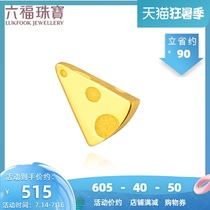 Liufu Jewelry gold cheese pure gold earrings Womens gold earrings single earrings gift price GDGTBE0035