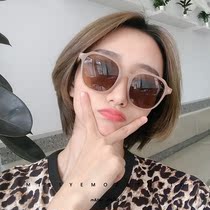Harajuku Net red with ins sunglasses female Korean version of round face sun glasses tremble sound bouncing big face thin glasses tide girl
