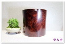 Small Leaf Purple Sandalwood Old Stock Pen Holder (204)