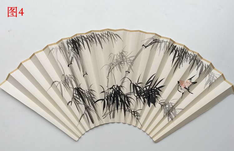 宣纸折扇 9-9.5寸手绘扇面水墨花鸟画扇面 文玩折扇扇面苏工扇面