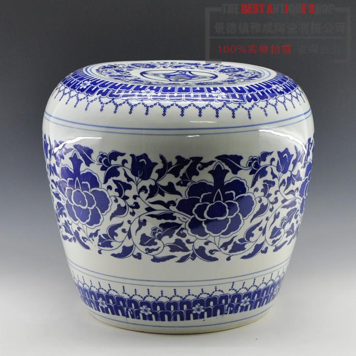 Jingdezhen blue and white ceramics apple who cooler who sitting room of Chinese style household furnishing articles decorations arts and crafts