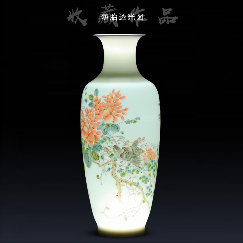 Jingdezhen ceramic flower vases of new Chinese style living room decoration crafts are I and contracted household porcelain