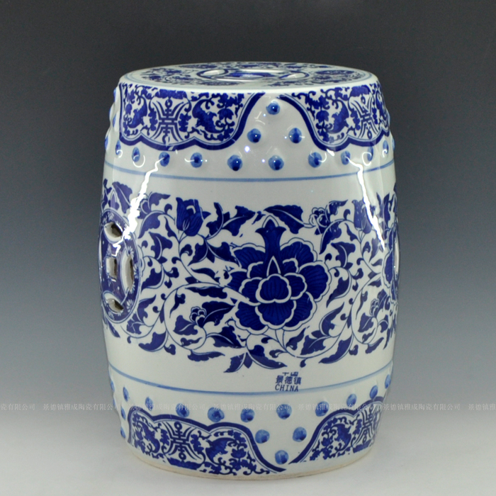 Blue and white landscape who elephants in jingdezhen ceramics shoes who crafts home furnishing articles sitting room adornment