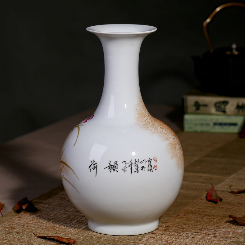 Jingdezhen ceramics hand - made vases, TV ark, furnishing articles furnishing articles flower arrangement sitting room household act the role ofing is tasted hydroponic flowers