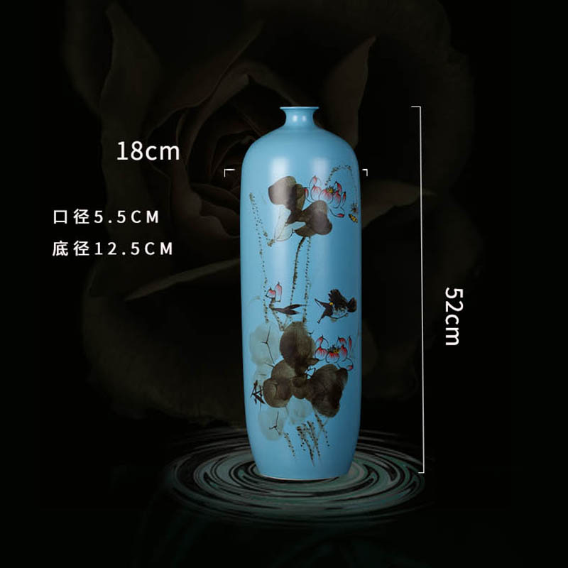 Jingdezhen ceramic checking porcelain vase TV ark, furnishing articles household act the role ofing is tasted, the sitting room porch TV ark, adornment