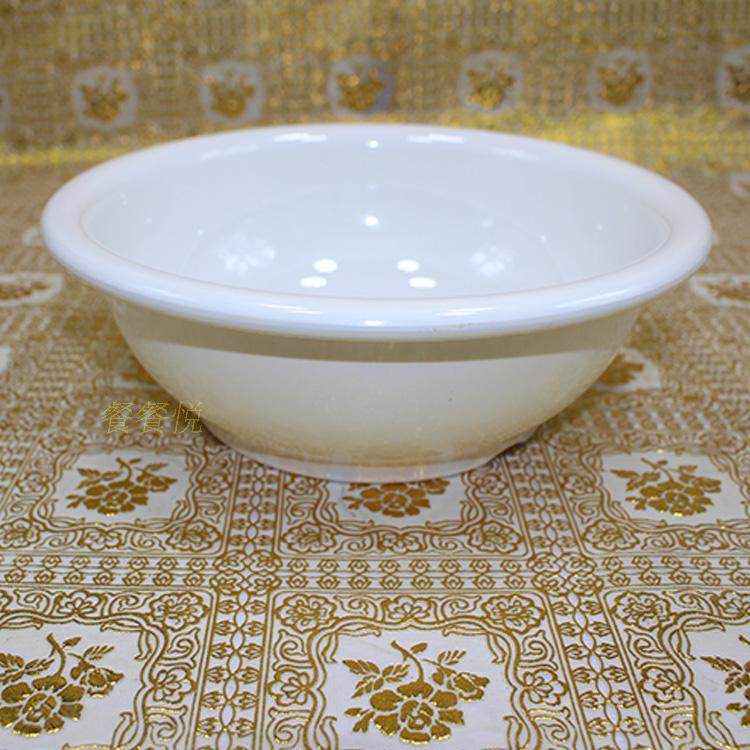 a5白色密胺仿瓷塑料汤碗 酸菜水煮鱼大碗 加厚大海碗汤盆防摔防烫