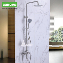 Shower shower set household 304 stainless steel multifunctional Rain Machine Factory Hotel hanging wall type hot and cold faucet