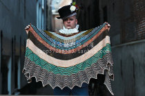 Plumes Shawl Dark Night Phantom Translation Chinese Woven diagrams Unfinished text Description Non-finished