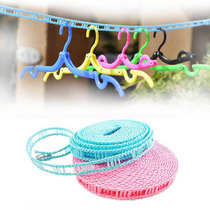 5 m drying rope fence type travel travel travel clothes rope hanging rope outdoor non-slip windproof rope dormitory hanging clothes