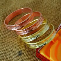 Dian Yi Yunnan ethnic pure copper bracelet concave copper bracelet brass bracelet simple fashion jewelry copper bracelet