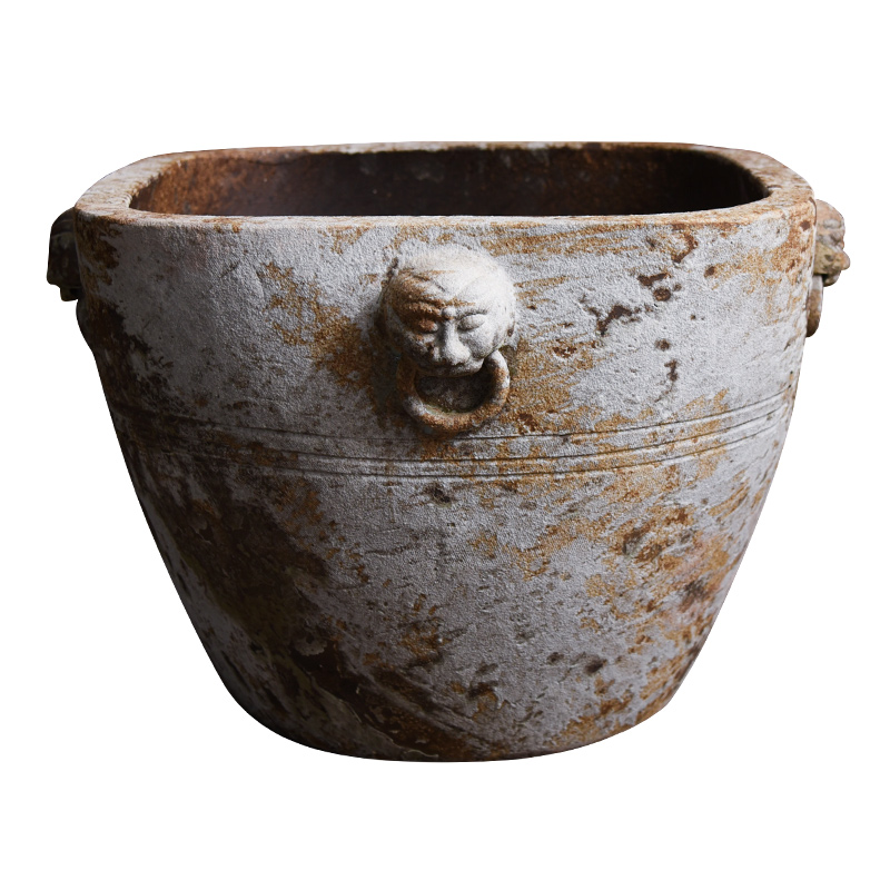 The Head of archaize ceramic VAT coarse pottery manually restoring ancient ways round the altar tank flowerpot tank floor furnishing articles courtyard garden