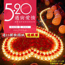 Candle Romantic confession Birthday proposal Apology artifact DIY creative rose love package European proposal props